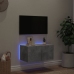 Tv Galdiņi Ar Led Lampiņām, Betona Pelēki, 60X35X31 Cm Vidaxl