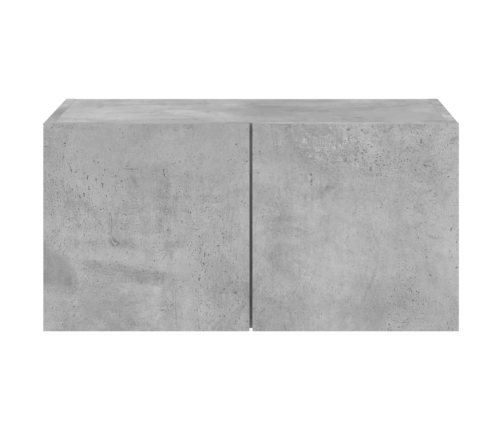 Tv Galdiņi Ar Led Lampiņām, Betona Pelēki, 60X35X31 Cm Vidaxl