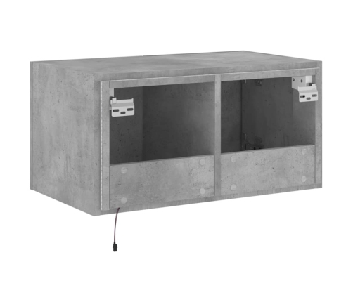 Tv Galdiņi Ar Led Lampiņām, Betona Pelēki, 60X35X31 Cm Vidaxl