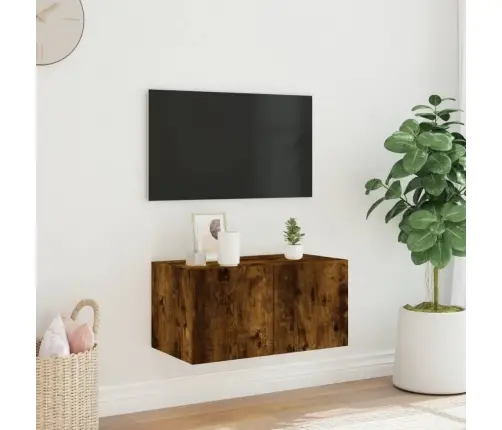 Tv Plaukti Ar Led Lampiņām, 60X35X31 Cm, Ozolkoka Krāsā Vidaxl Tv Plaukti Ar Led Lampiņām, 60X35X31 Cm, Ozolkoka Krāsā Vidaxl