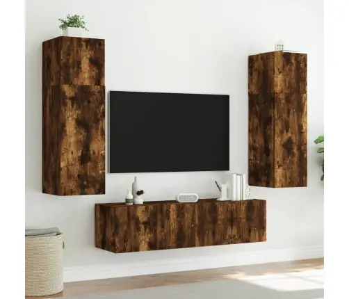 Tv Plaukti Ar Led Lampiņām, 60X35X31 Cm, Ozolkoka Krāsā Vidaxl Tv Plaukti Ar Led Lampiņām, 60X35X31 Cm, Ozolkoka Krāsā Vidaxl