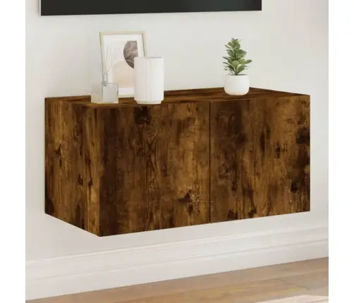 Tv Plaukti Ar Led Lampiņām, 60X35X31 Cm, Ozolkoka Krāsā Vidaxl Tv Plaukti Ar Led Lampiņām, 60X35X31 Cm, Ozolkoka Krāsā Vidaxl