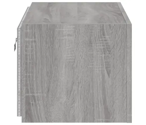 Tv Skapītis Ar Led Lampiņām, Pelēka Ozola Krāsa, 60X35X31 Cm Vidaxl