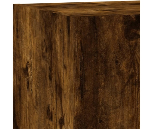 Tv Plaukti Ar Led Lampiņām, 2 Gab., 80X35X31 Cm, Ozolkoka Krāsa Vidaxl