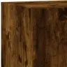 Teleri Seinakapid Led-Tuledega 2 Tk, Suitsutamm, 80X35X31 Cm