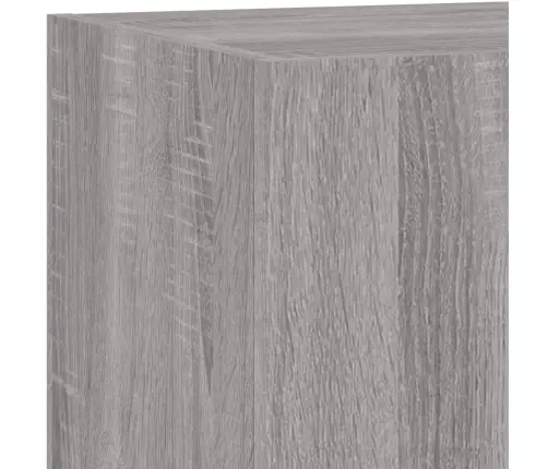 Tv Skapītis Ar Led Lampiņām, Pelēka Ozola Krāsa, 80X35X31 Cm Vidaxl