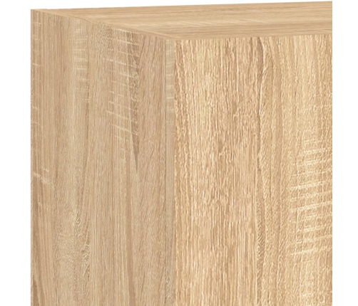 Tv Plaukti Ar Led Lampiņām, 100X35X31 Cm, Koka Krāsā Vidaxl