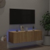 Tv Plaukti Ar Led Lampiņām, 100X35X31 Cm, Koka Krāsā Vidaxl