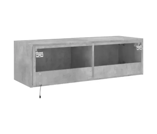 Tv Galdiņi Ar Led Lampiņām, Betona Pelēki, 100X35X31 Cm Vidaxl