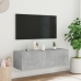 Tv Galdiņi Ar Led Lampiņām, Betona Pelēki, 100X35X31 Cm Vidaxl