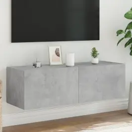 Tv Galdiņi Ar Led Lampiņām, Betona Pelēki, 100X35X31 Cm Vidaxl