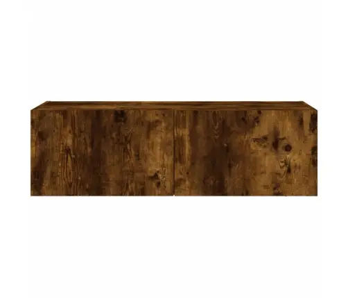 Tv Plaukti Ar Led Lampiņām, 100X35X31 Cm, Ozolkoka Krāsā Vidaxl