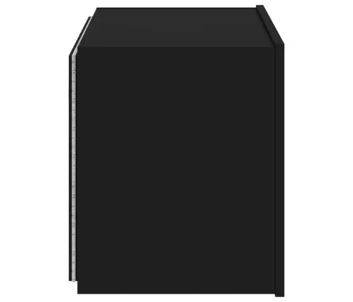 Tv Galdiņš Ar Led Lampiņām, Melni, 60X35X41 Cm Vidaxl