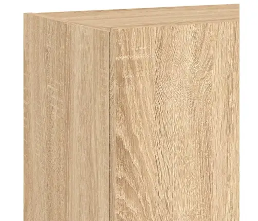 Sieninė Tv Spintelė Su Led Lemputėmis, Ąžuolo, 60X35X41Cm