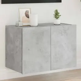 Tv Galdiņi Ar Led Lampiņām, Betona Pelēki, 60X35X41 Cm Vidaxl