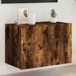 Tv Plaukti Ar Led Lampiņām, 60X35X41 Cm, Ozolkoka Krāsā Vidaxl