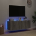 Tv Plaukti Ar Led Lampiņām, 2 Gab., 60X35X41 Cm, Pelēka Ozola Vidaxl