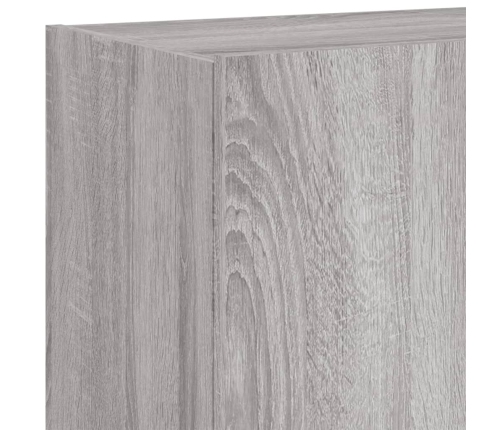 Tv Skapītis Ar Led Lampiņām, Pelēka Ozola Krāsa, 80X35X41 Cm Vidaxl