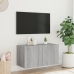 Tv Skapītis Ar Led Lampiņām, Pelēka Ozola Krāsa, 80X35X41 Cm Vidaxl