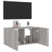 Tv Skapītis Ar Led Lampiņām, Pelēka Ozola Krāsa, 80X35X41 Cm Vidaxl