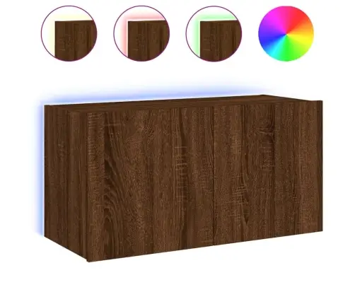 Teleri Seinakapp Led-Tuledega, Pruun Tamm, 80 X 35 X 41 Cm Teleri Seinakapp Led-Tuledega, Pruun Tamm, 80 X 35 X 41 Cm