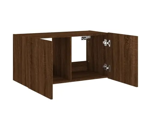 Teleri Seinakapp Led-Tuledega, Pruun Tamm, 80 X 35 X 41 Cm Teleri Seinakapp Led-Tuledega, Pruun Tamm, 80 X 35 X 41 Cm