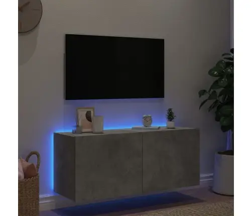 Tv Galdiņi Ar Led Lampiņām, Betona Pelēki, 100X35X41 Cm Vidaxl Tv Galdiņi Ar Led Lampiņām, Betona Pelēki, 100X35X41 Cm Vidaxl