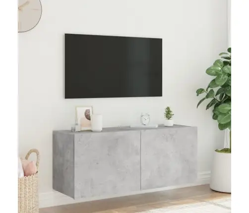 Tv Galdiņi Ar Led Lampiņām, Betona Pelēki, 100X35X41 Cm Vidaxl Tv Galdiņi Ar Led Lampiņām, Betona Pelēki, 100X35X41 Cm Vidaxl