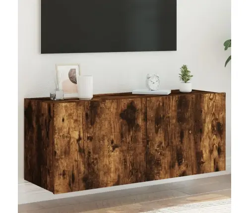 Tv Plaukti Ar Led Lampiņām, 100X35X41 Cm, Ozolkoka Krāsā Vidaxl Tv Plaukti Ar Led Lampiņām, 100X35X41 Cm, Ozolkoka Krāsā Vidaxl