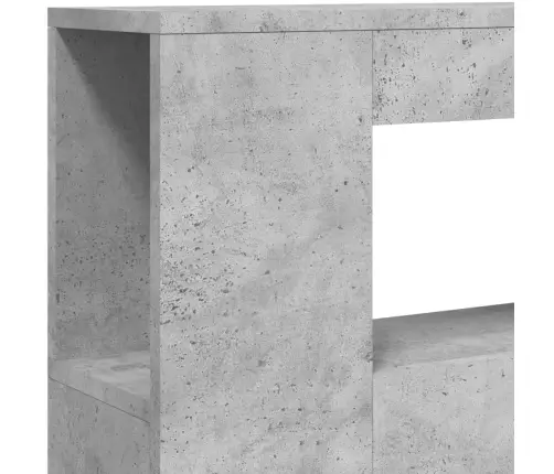 Gultas Galvgalis Ar Led, Betona Pelēks, 100X18,5X103,5 Cm, Koks Vidaxl