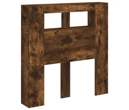 Gultas Galvgalis Ar Led, Ozola Krāsa, 100X18,5X103,5 Cm, Koks Vidaxl