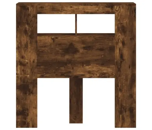 Gultas Galvgalis Ar Led, Ozola Krāsa, 100X18,5X103,5 Cm, Koks Vidaxl