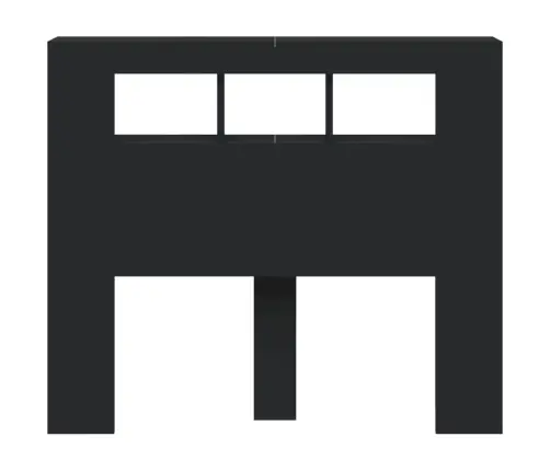 Led Galvūgalis, Juodas, 120X18,5X103,5cm Apdirbta Mediena