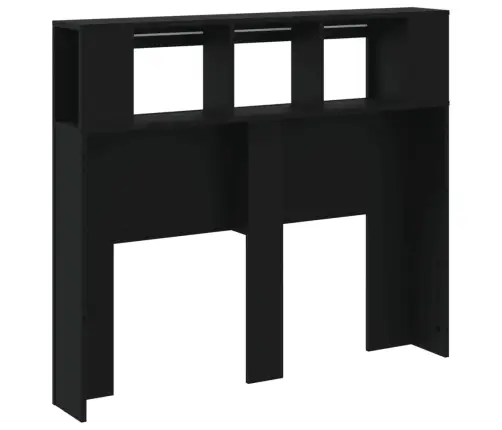 Led Galvūgalis, Juodas, 120X18,5X103,5cm Apdirbta Mediena