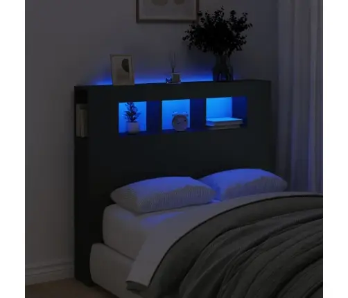 Led Galvūgalis, Juodas, 120X18,5X103,5cm Apdirbta Mediena