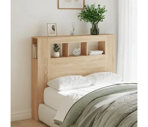 Gultas Galvgalis Ar Led, Ozola Krāsa, 120X18,5X103,5 Cm, Koks Vidaxl Gultas Galvgalis Ar Led, Ozola Krāsa, 120X18,5X103,5 Cm, Koks Vidaxl
