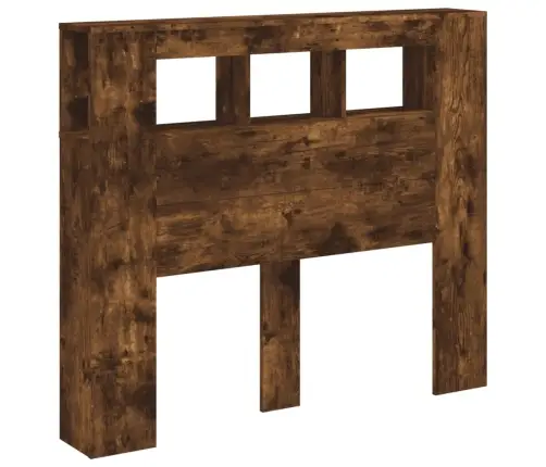 Gultas Galvgalis Ar Led, Ozola Krāsa, 120X18,5X103,5 Cm, Koks Vidaxl