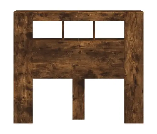 Gultas Galvgalis Ar Led, Ozola Krāsa, 120X18,5X103,5 Cm, Koks Vidaxl