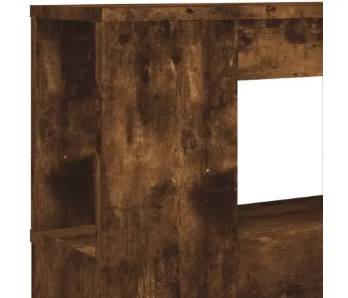 Gultas Galvgalis Ar Led, Ozola Krāsa, 120X18,5X103,5 Cm, Koks Vidaxl