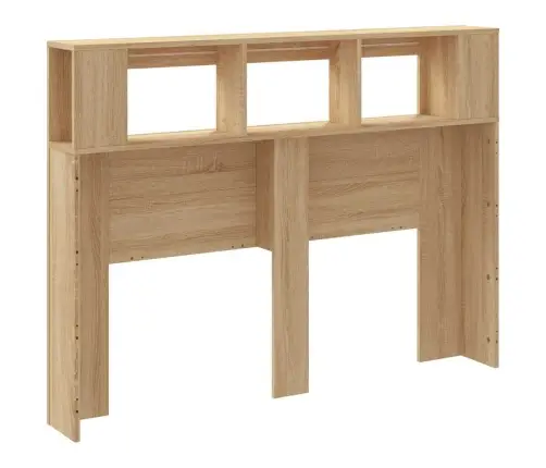 Gultas Galvgalis Ar Led, Ozola Krāsa, 140X18,5X103,5 Cm, Koks Vidaxl