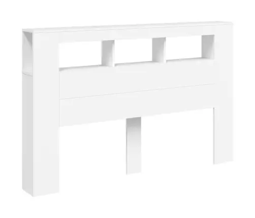 Voodipeats Lediga, Valge, 160 X 18,5 X 103,5 cm Tehispuit