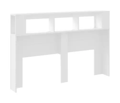 Voodipeats Lediga, Valge, 160 X 18,5 X 103,5 cm Tehispuit