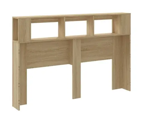 Gultas Galvgalis Ar Led, Ozola Krāsa, 160X18,5X103,5 Cm, Koks Vidaxl