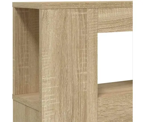 Gultas Galvgalis Ar Led, Ozola Krāsa, 160X18,5X103,5 Cm, Koks Vidaxl