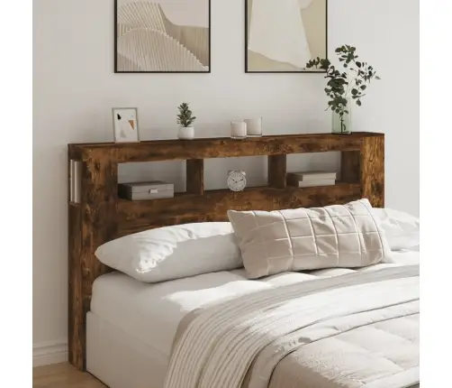 Voodipeats Lediga Suitsutatud Tamm 180X18,5X103,5 Cm Tehispuit Voodipeats Lediga Suitsutatud Tamm 180X18,5X103,5 Cm Tehispuit