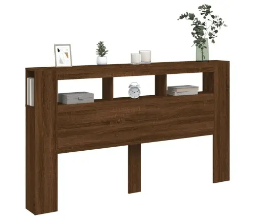 Voodipeats Lediga, Pruun Tamm, 180 X 18,5 X 103,5 cm Tehispuit