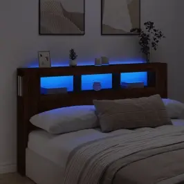 Voodipeats Lediga, Pruun Tamm, 180 X 18,5 X 103,5 cm Tehispuit