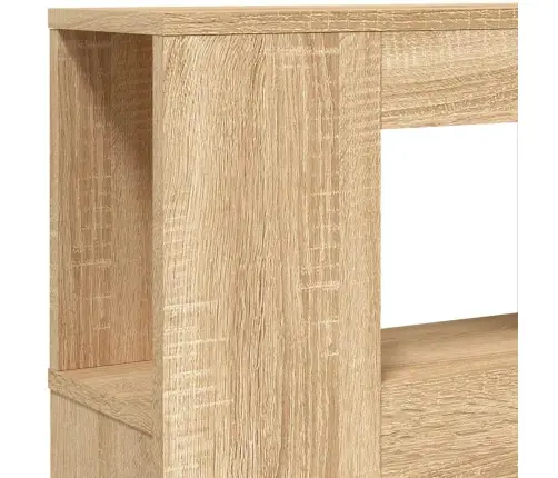 Gultas Galvgalis Ar Led, Ozola Krāsa, 200X18,5X103,5 Cm, Koks Vidaxl