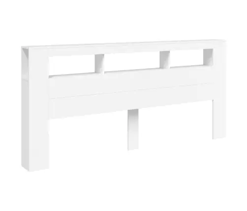 Gultas Galvgalis Ar Led, Balts, 220X18,5X103,5 Cm, Koks Vidaxl Gultas Galvgalis Ar Led, Balts, 220X18,5X103,5 Cm, Koks Vidaxl