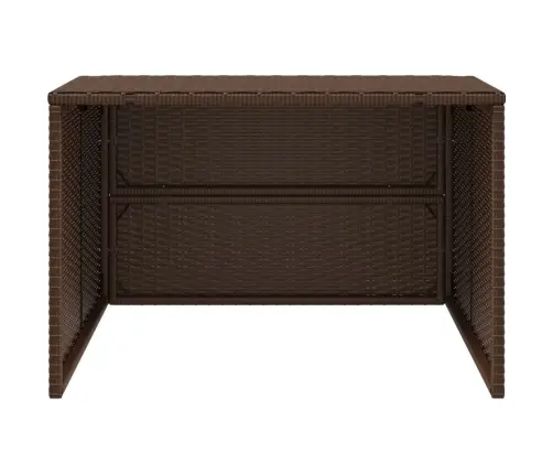 Robota Pļāvēja Garāža, Brūna, 86X90X52/57 Cm, Pe Rotangpalma Vidaxl